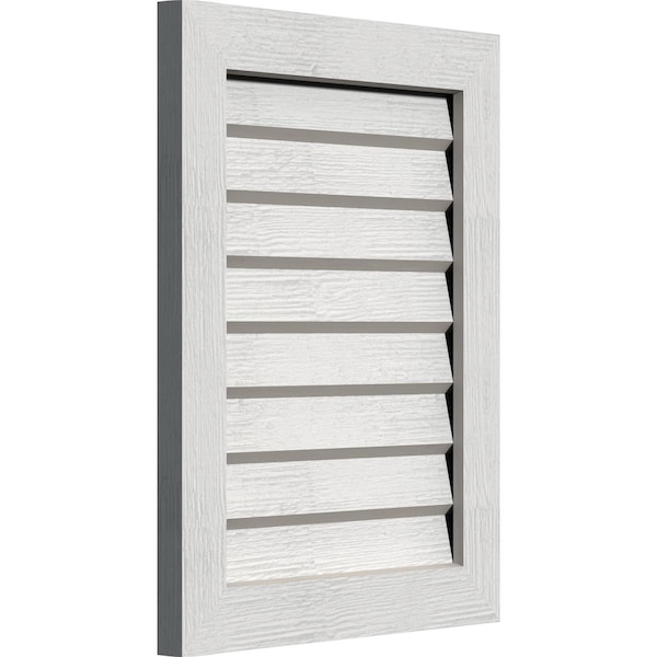 Vertical Gable Vent Non-Functional Western Red Cedar Gable Vent W/Decorative Face Frame, 26W X 18H